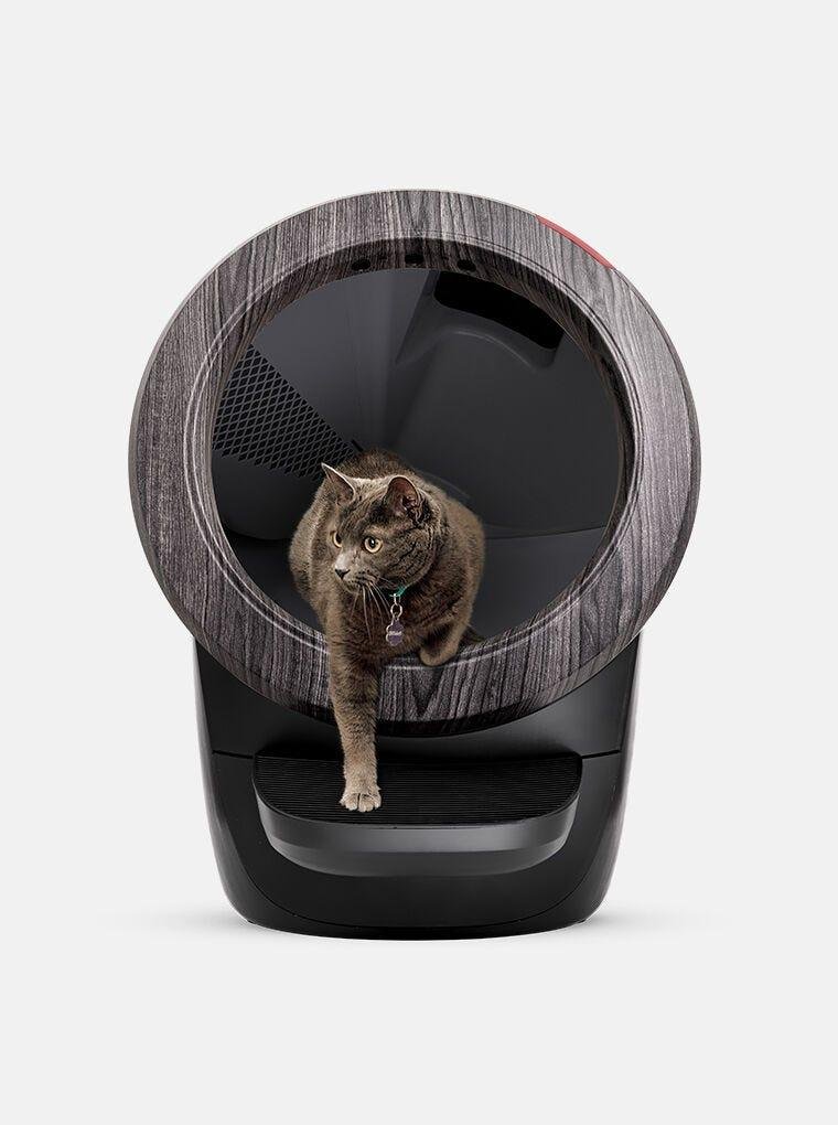Litter-Robot 4 woodgrain finish