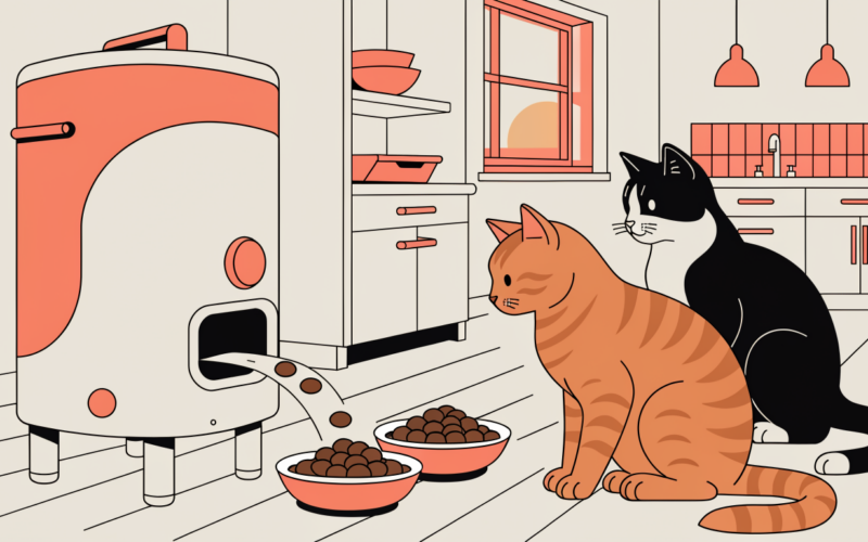 best automatic cat feeder multiple cats