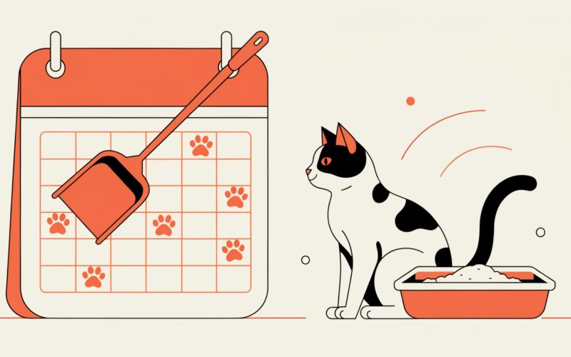 how often clean litter box